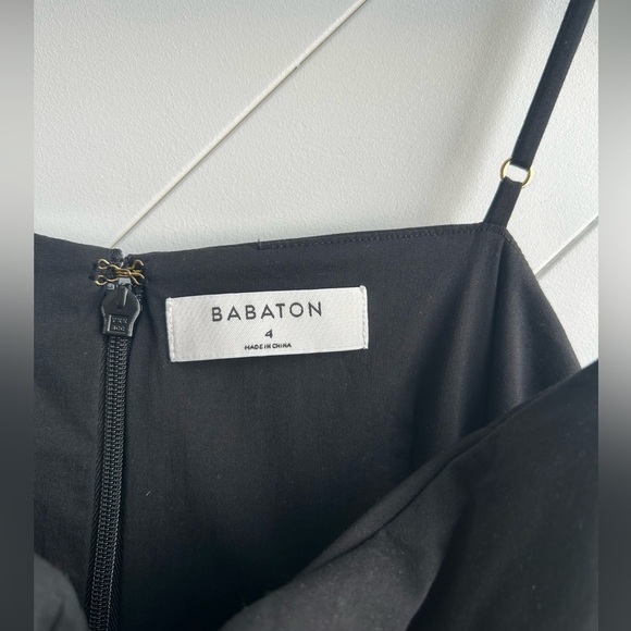 Women’s Aritzia Babaton Black Ruched Dress Size 4 - Picture 2 of 6